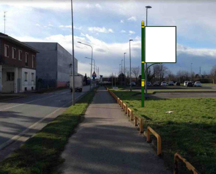 Billboard Via Archimede dopo intersezione Via Socrate, Agrate Brianza, Italy