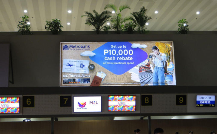 Airport Advertising - Lightboxes (Arrival Baggage Claim), NAIA Terminal 2, Manila Philippines