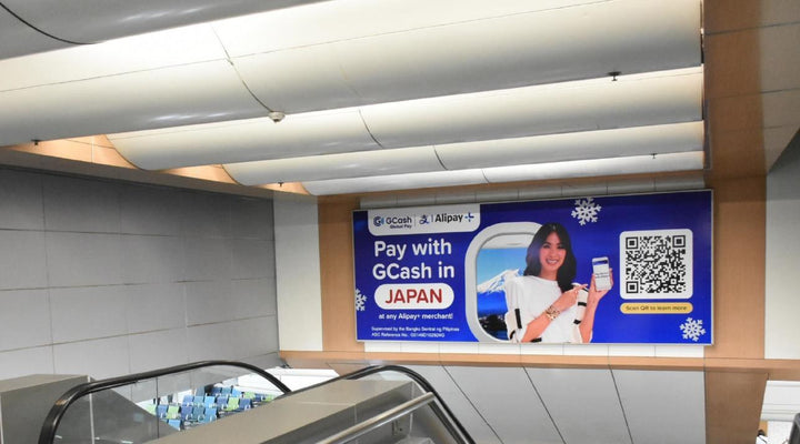 Airport Advertising - Lightboxes (Departure Boarding Hall East), NAIA Terminal 1, Manila Philippines
