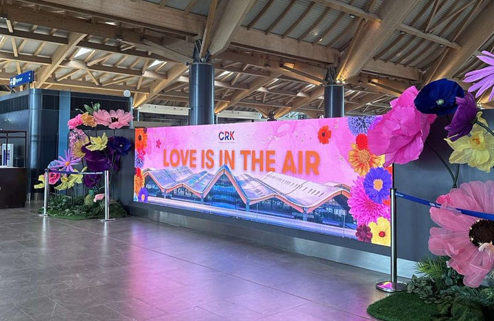 Airport Advertising - Columns & Pillars, Kalibo International Airport, Philippines