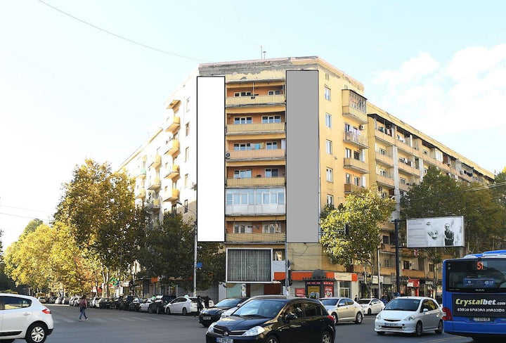 Wall-Mounted Billboard (OOH), 18, Pekini Ave, Tbilisi, Georgia
