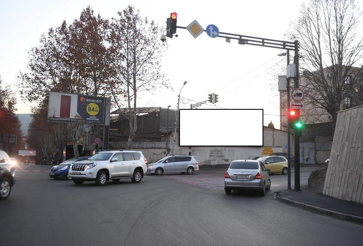 Wall-Mounted Billboard (OOH), Black Sea Street, Tbilisi, Georgia