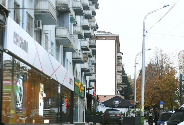 Wall-Mounted Billboard (OOH), 38, Vazha-fshavela Avenue, Tbilisi, Georgia