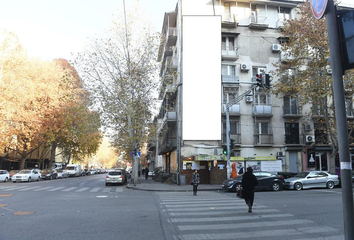 Wall-Mounted Billboard (OOH), Kutuzovi Street, Tbilisi, Georgia