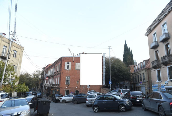 Wall-Mounted Billboard (OOH), Zandukeli street, Tbilisi, Georgia