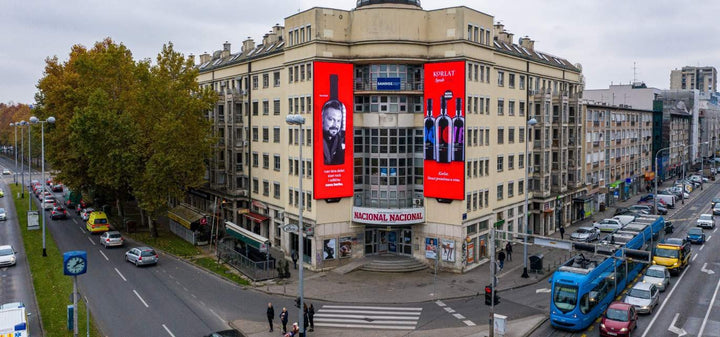 Synchronised Twin Digital Screens, Maksimirska Road, Zagreb, Croatia