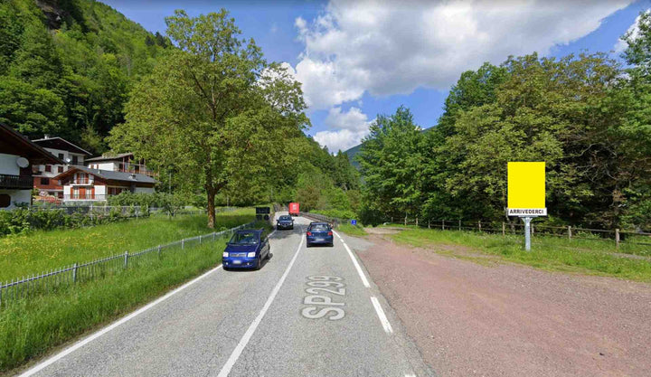 Billboard S.p. ex S.s. 299 Km. 73+132, Pila, Italy
