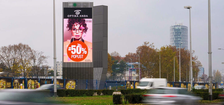 Digital Tower Screens, Vjekoslav Heinzel Street, Zagreb, Croatia