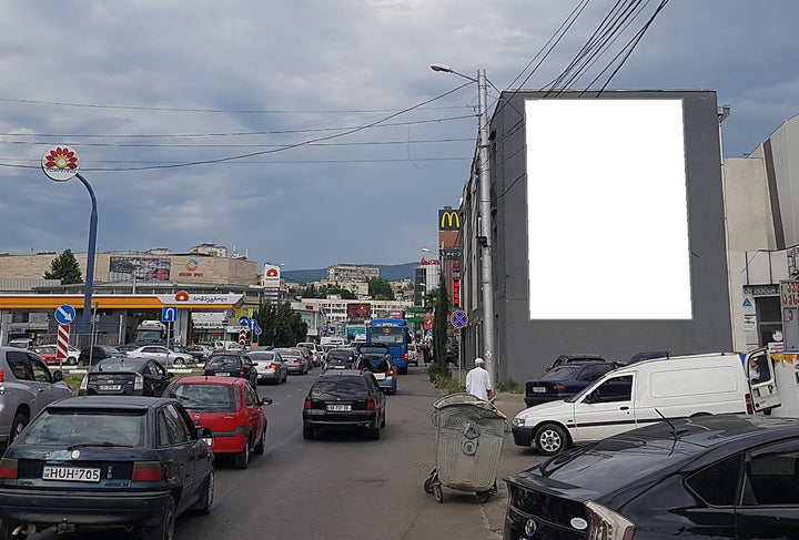 Wall-Mounted Billboard (OOH), Gldani, Tbilisi, Georgia