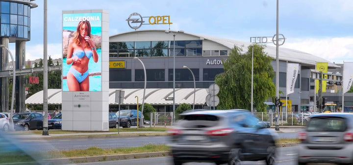 Digital Tower Screens, Zagrebacka Avenue, Zagreb, Croatia