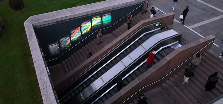 Synchronised Digital Screen Wall, Importanne Centre (Zone A), Zagreb, Croatia