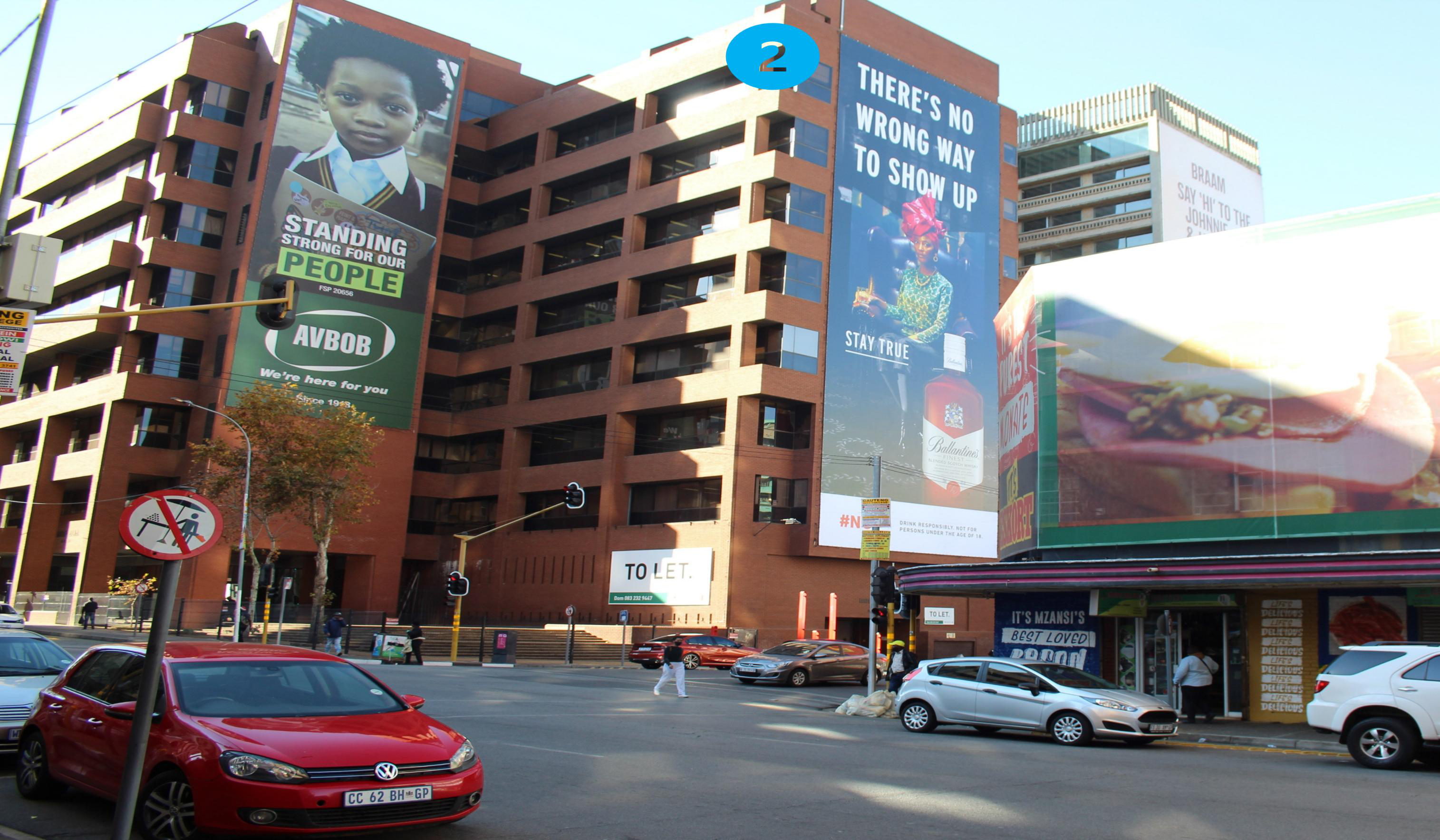 Braamfontein Wall Sign billboard Johannesburg