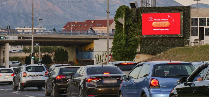 Digital Wall Screen, Poljicka Road, Split, Croatia
