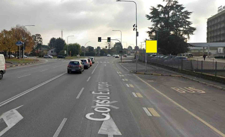 Billboard Corso Europa, Verdellino, Italy