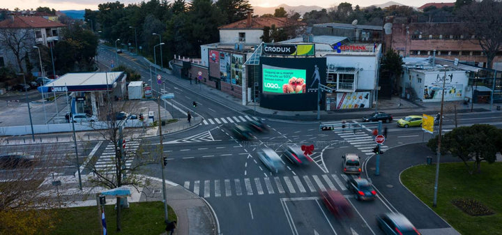 Digital Wall Screen, King Tomislav Waterfront (Jazine), Zadar, Croatia