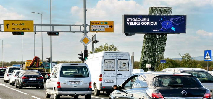 Large-Format Digital Screens, Zagrebacka Street (Gateway), Velika Gorica, Croatia
