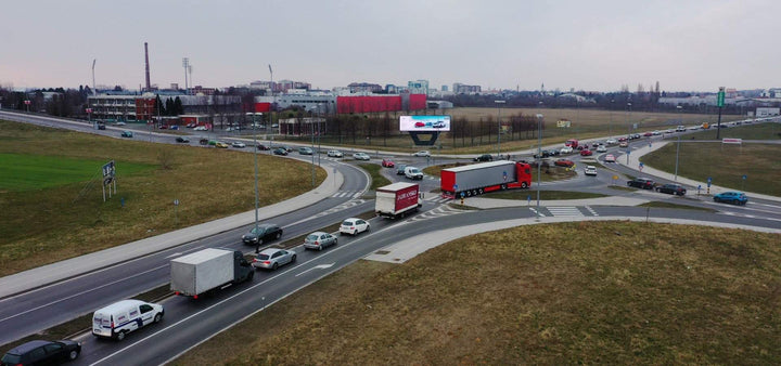 Large-Format Digital Screen, Gospodarska Street (Gateway), Varazdin, Croatia