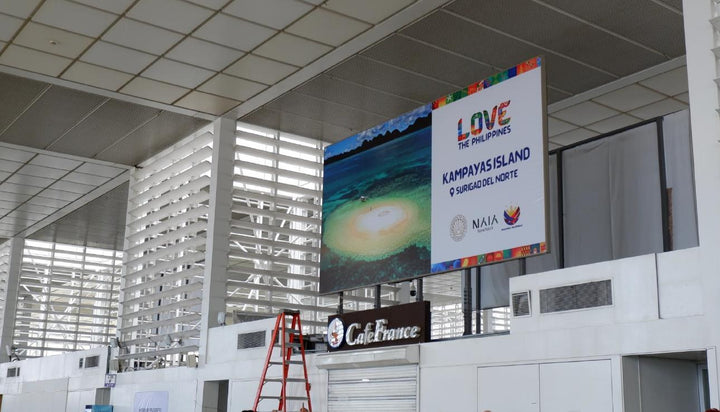 Airport Advertising - Lightboxes (Departure Boarding Hall), NAIA Terminal 2, Manila Philippines