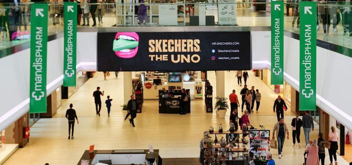 Mall Digital Banner, City Center One West, Zagreb, Croatia