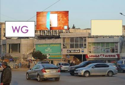 Rooftop Billboard (OOH), Gldani, Near Metro Station Akhmeteli (6 m x 3 m), Tbilisi, Georgia