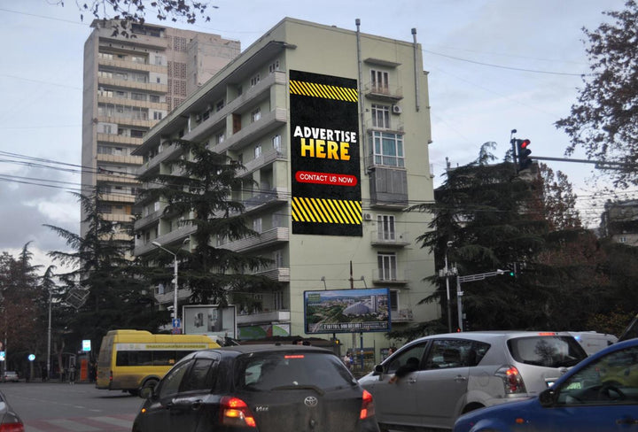 Wall-Mounted Billboard (OOH), Al. Yazbegi Avenue, Tbilisi, Georgia