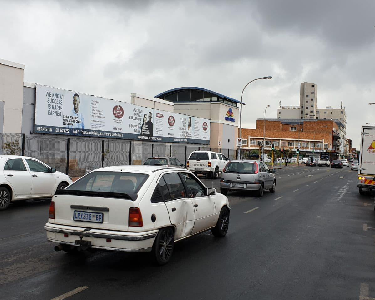 Golden Walk Wall Sign billboard Germiston