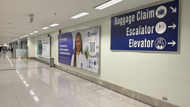 Airport Advertising - Lightboxes (Immigration Hall), NAIA Terminal 3, Manila Philippines