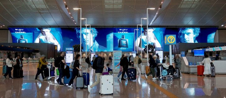 Media Art (panorama) LE-25-03~04, Incheon Airport Terminal 2 Departures