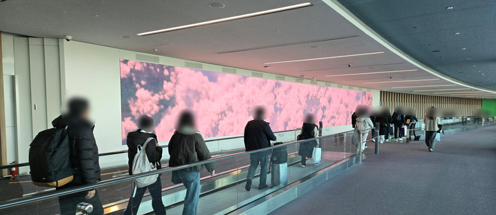 Welcome Media Wall South LC-24-01~04, Incheon Airport Terminal 2 Arrivals