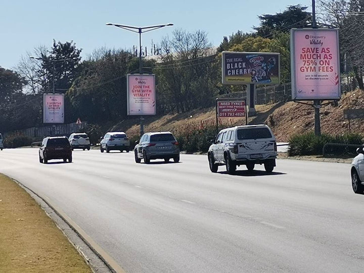 William Nicol Drive Billboard (Republic Road, Return Face), Johannesburg