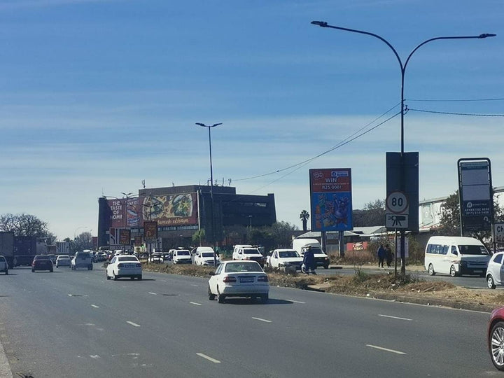 Main Reef Road Billboard (Crown Mines, Return Face), Johannesburg