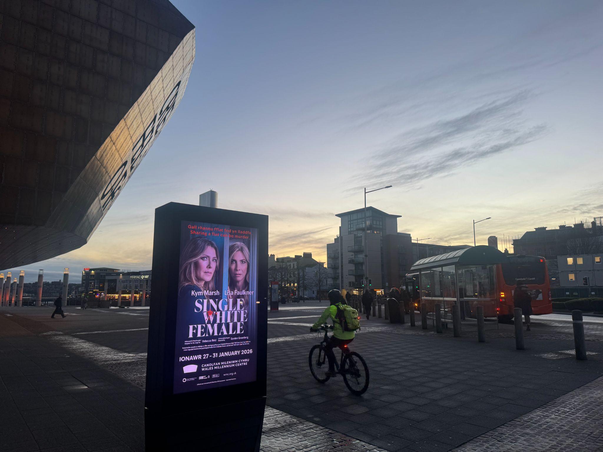Wales Millennium Centre digital totem, Cardiff
