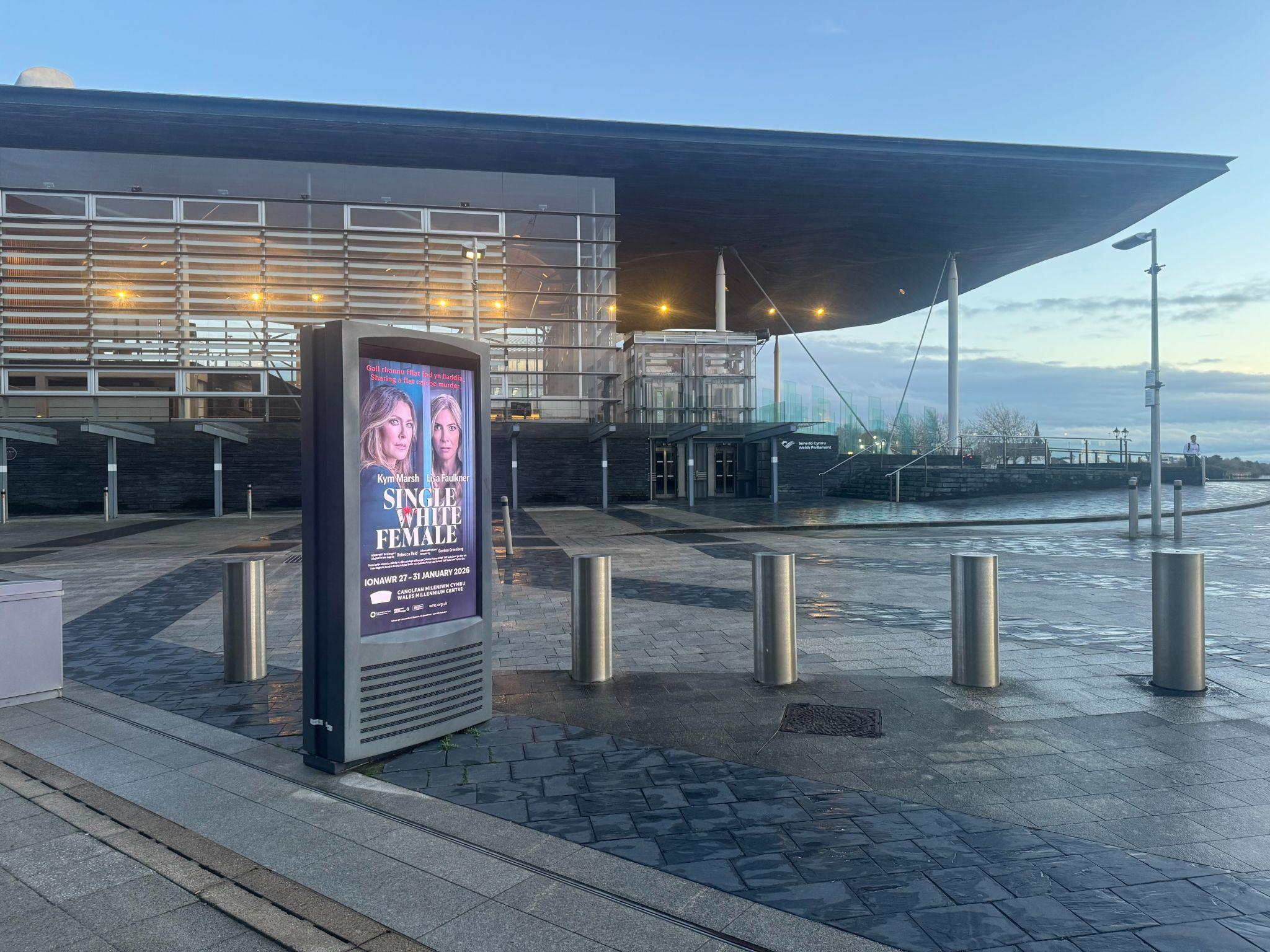 Wales Millennium Centre totem, Cardiff Bay