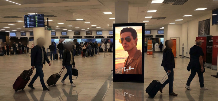 Digital Screen Network, 20 Screens, Baggage Reclaim, Check-in and Gates, Palermo Airport