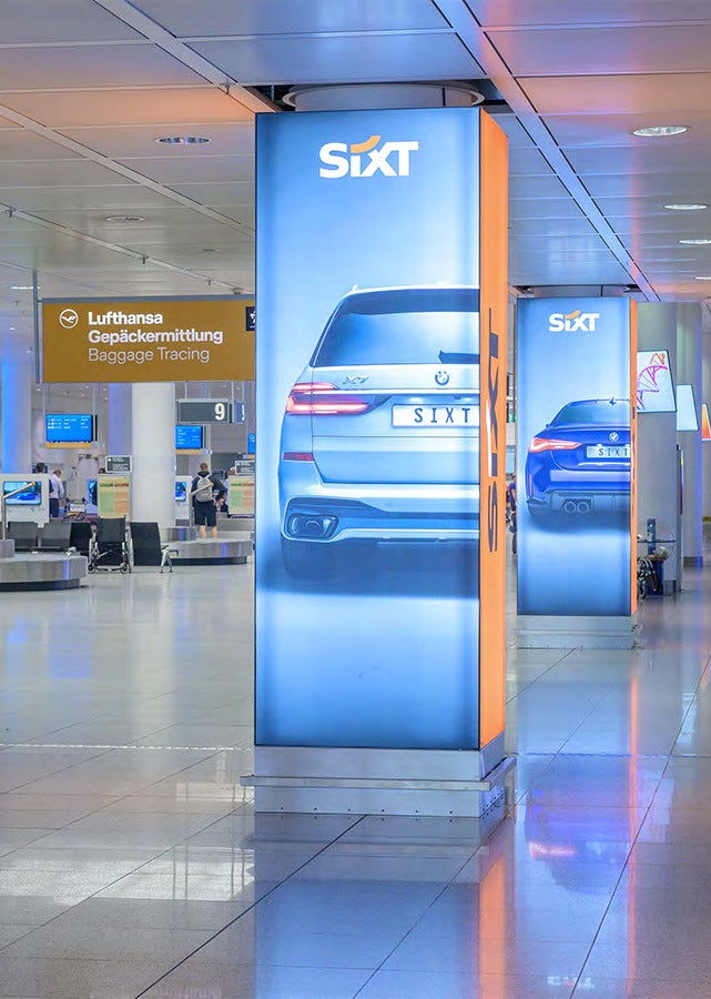 Pillar Branding, Terminal 2 Baggage Claim, Munich Airport
