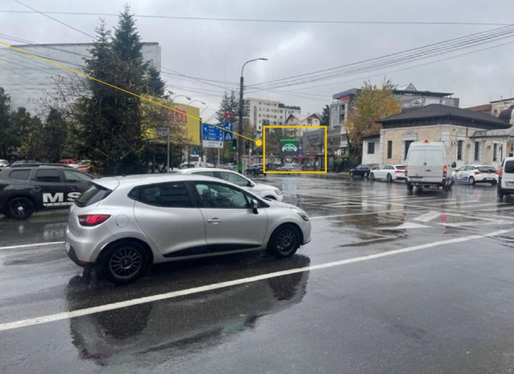 Pitesti str Armand Calinescu Digital LED Billboard, Romania