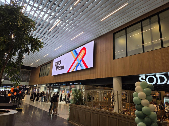 Plaza LED Screen, Duty Free Hall, Vilnius Airport