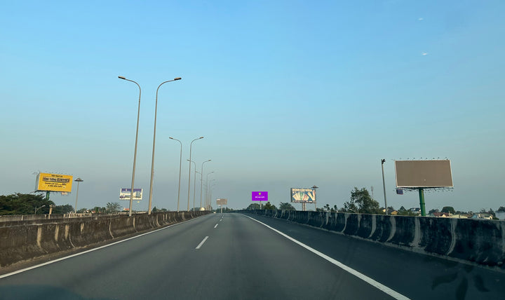 Pole Billboard, VT01 toll station, entrance to expressway LTDG (expressway LTDG – SB)-interchange expressway LTDG – QL51, Dong Nai