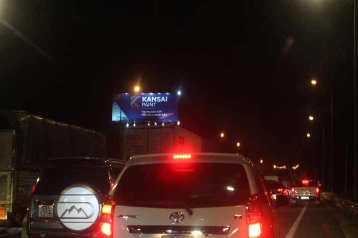 Pole Billboard, VT1, expressway Long Thành - Dầu Giây, bridge Long Thành, Dong Nai