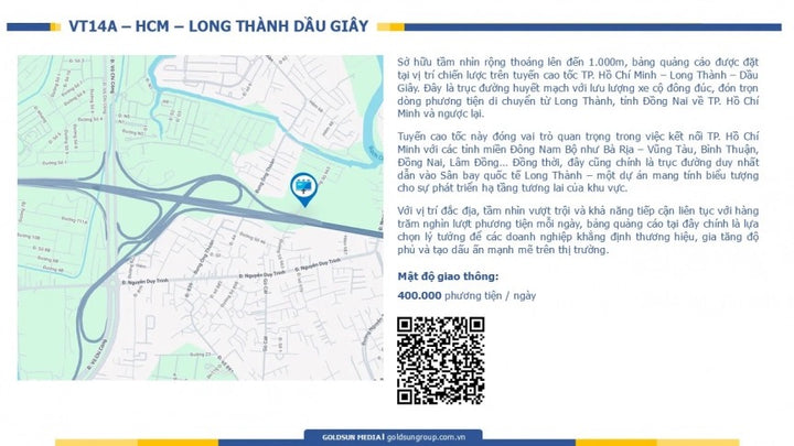 Pole Billboard, VT14A - HCM - Long Thành Dầu Giây, ward Phú Hữu, district 9, Ho Chi Minh City