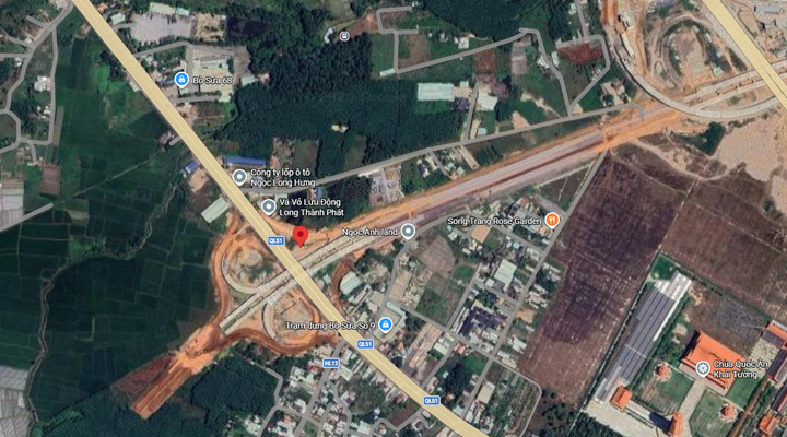 Pole Billboard, VT29 road T1 airport Long Thành, commune Long Phước, Dong Nai