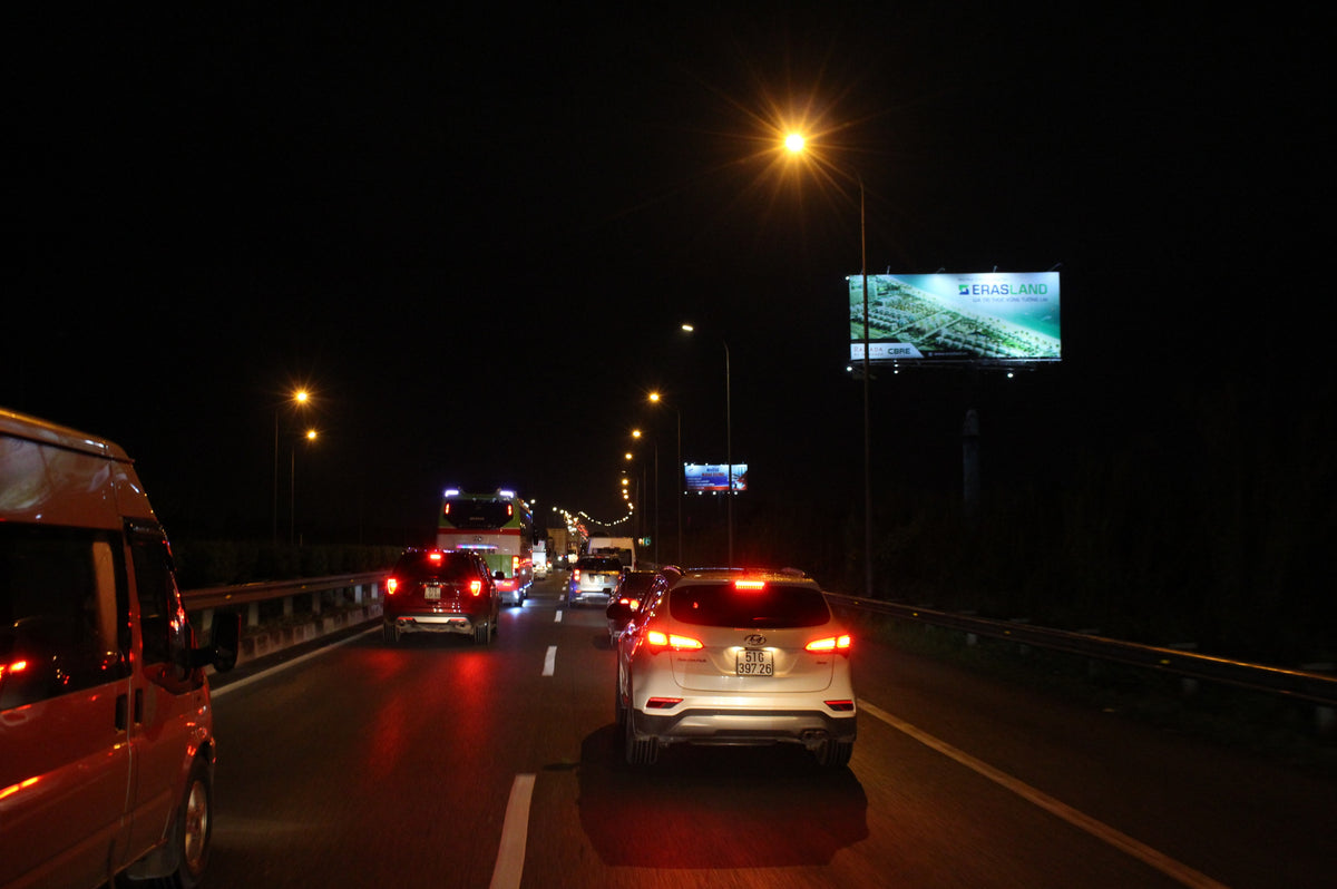 Pole Billboard, VT4, expressway Long Thành - Dầu Giây, bridge Long Thành, Dong Nai