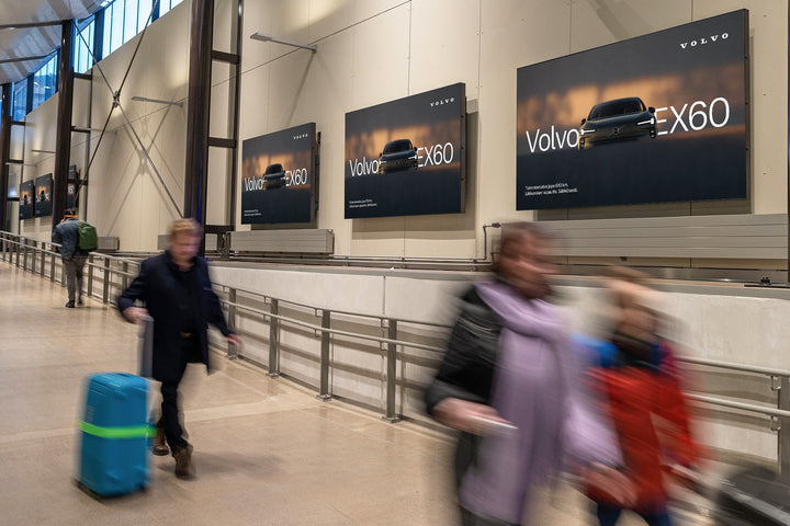 Premium Parking Route Screens (6 Screens), Helsinki Airport