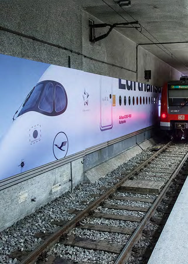 S-Bahn Station Branding, Munich Airport Station