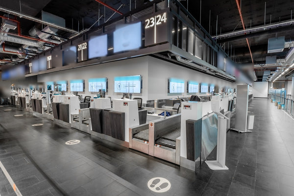 Screens Behind the Check-in Counters (17), Check-in Hall, Keflavík Airport