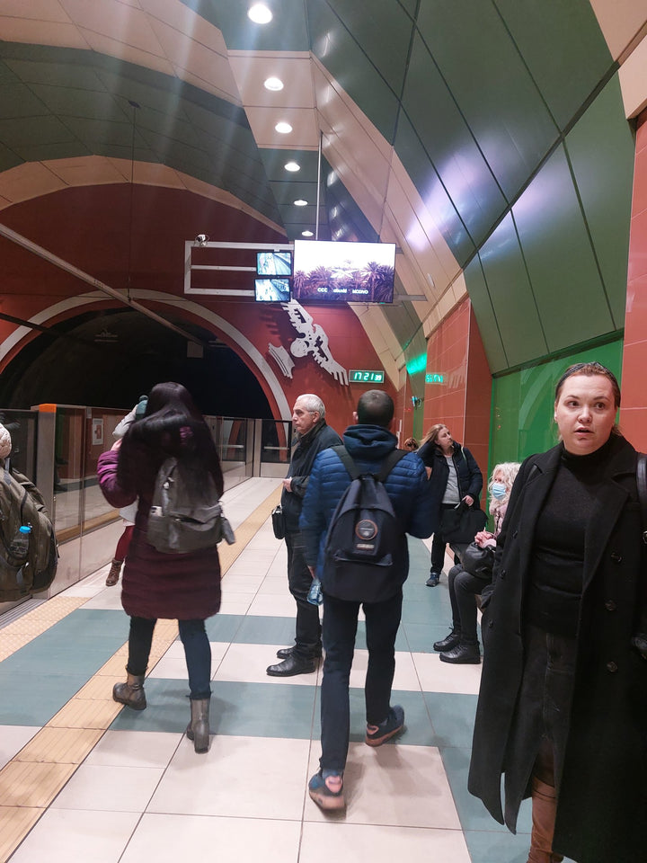 Sofia Metro Digital Screens, Eagles' Bridge Station, Sofia