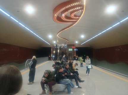 Sofia Metro Digital Screens, National Palace of Culture Station, Sofia