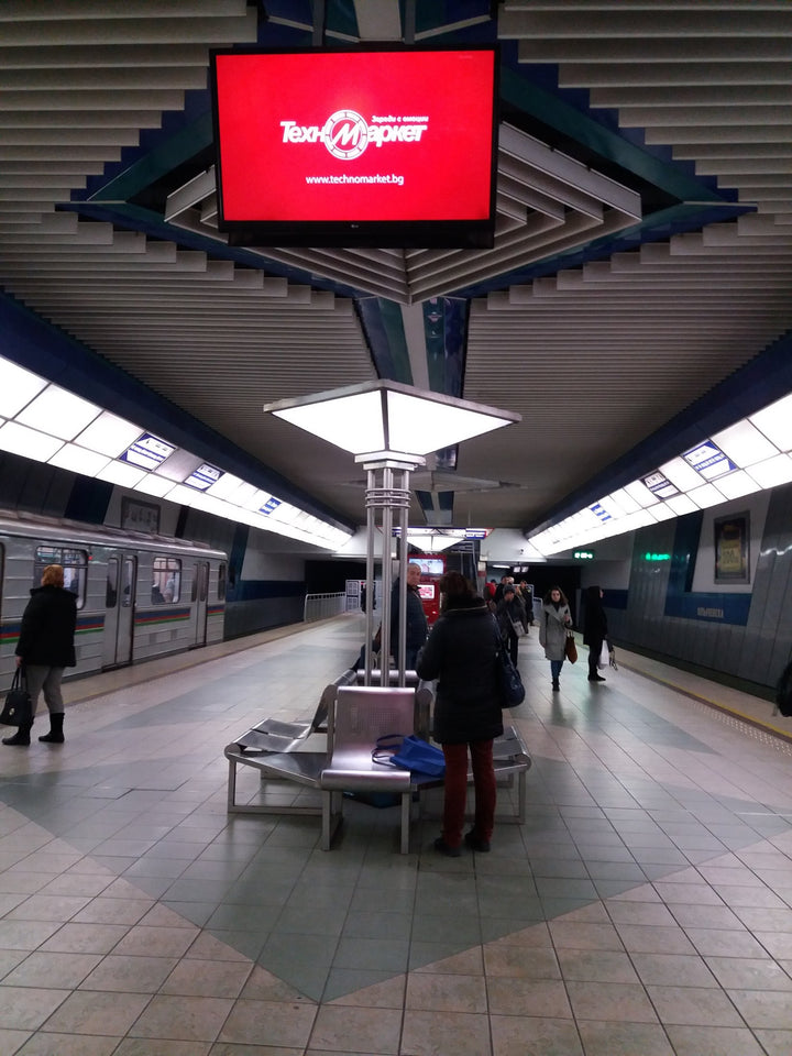 Sofia Metro Digital Screens, Opalchenska Station, Sofia