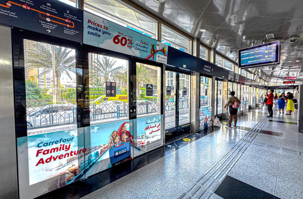 Dubai Tram Advertising, Platform Screen Walls, Dubai