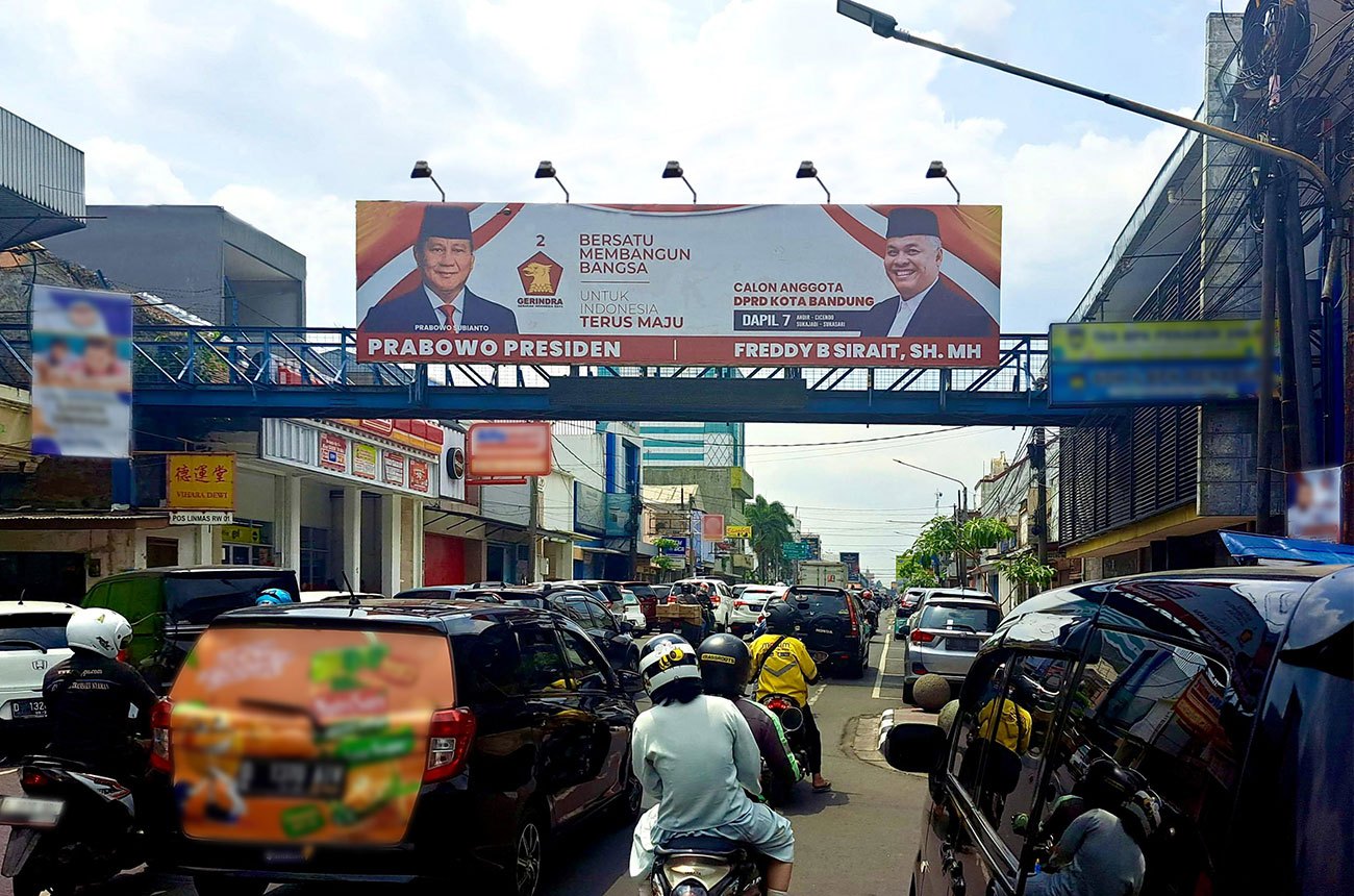 Sudirman JPO billboard, Bandung, Indonesia